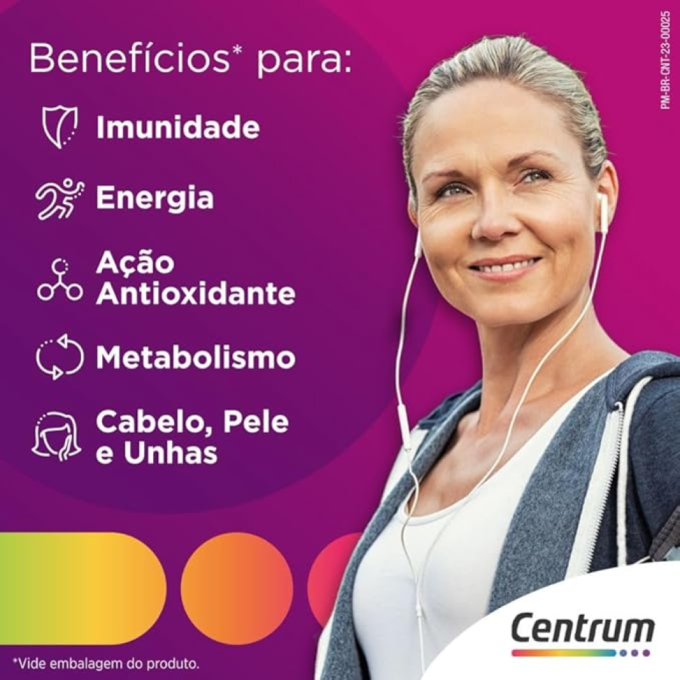 Centrum Mulher Multivitaminico Diário, com Magnésio, Vitamina D e Vitamina B12, Leve 90 Comprimidos e Pague 60 - #4