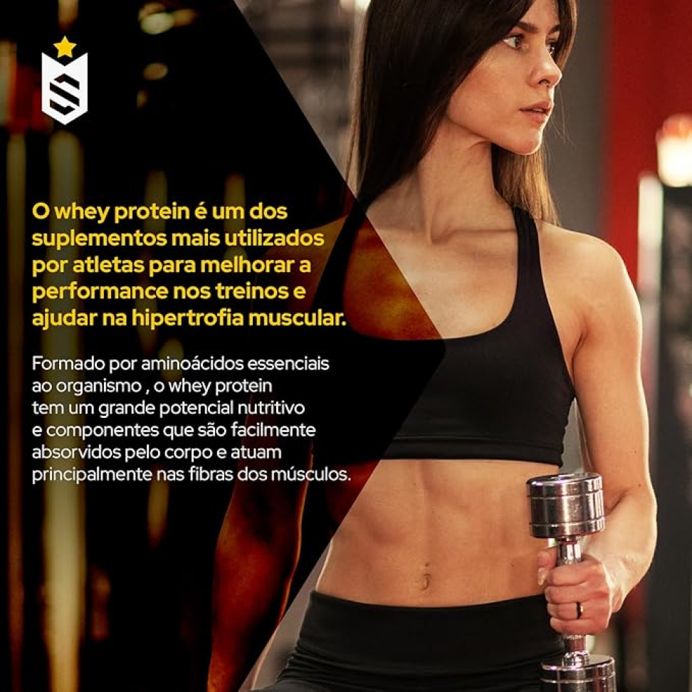 Whey Protein Concentrado 1kg Sabor Chocolate Belga Soldiers Nutrition Rico em Proteína Treino - #3