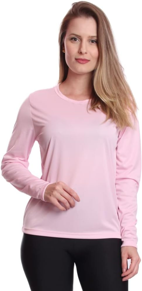 Kit 3 Camisetas Feminina Manga Longa Proteção Solar UV - #1
