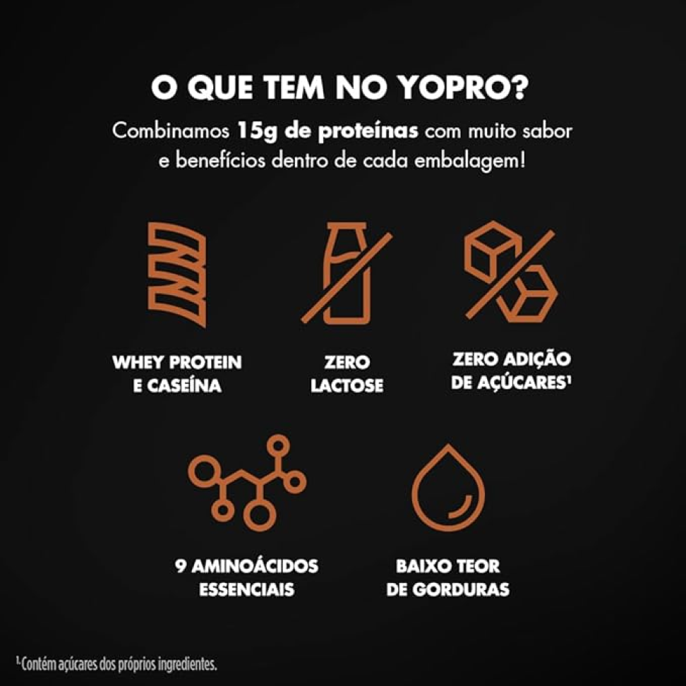 YoPRO Bebida Láctea UHT Chocolate 15g de proteínas 250ml - 12 unidades - #1