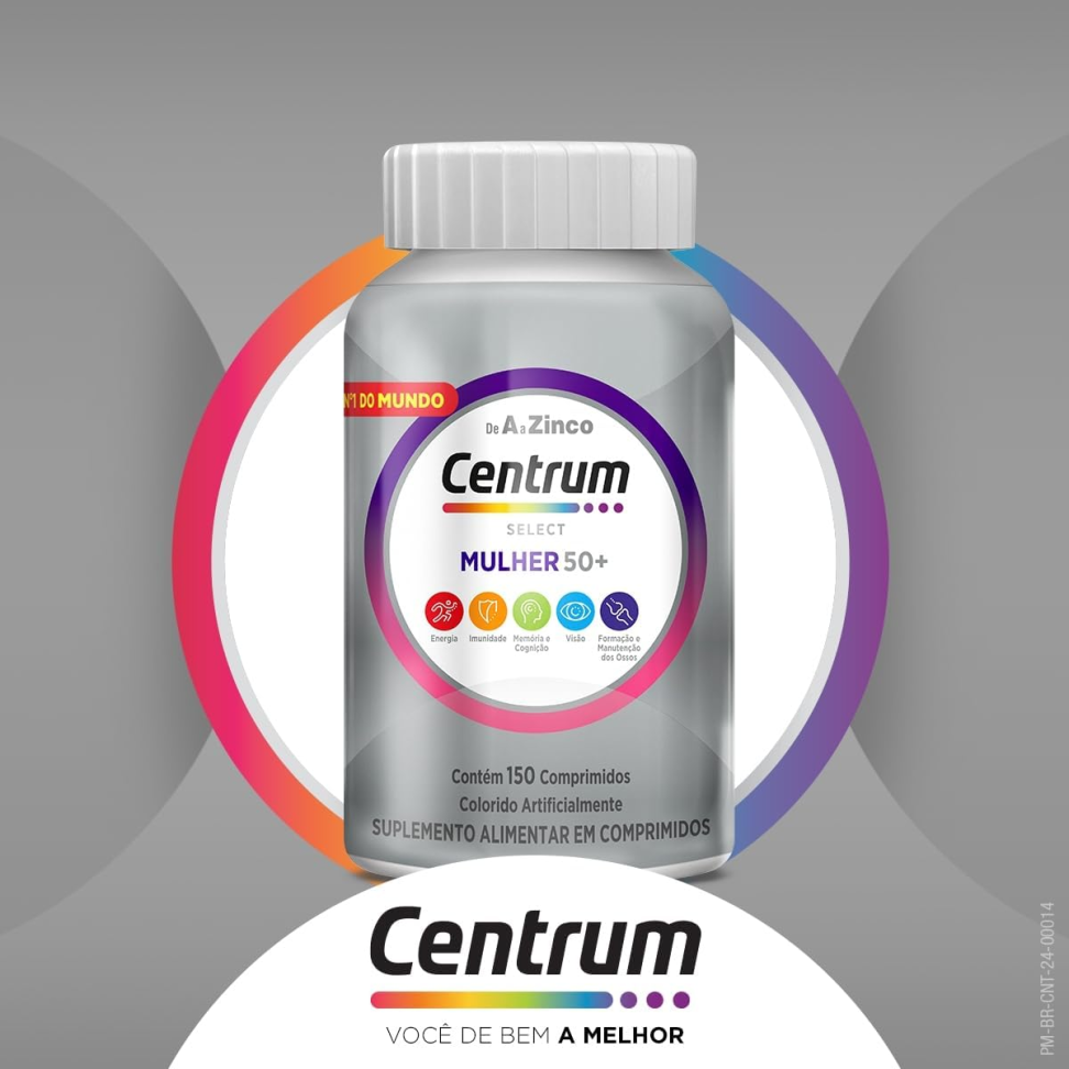 Centrum Mulher 50 Mais Multivitaminico, com Vitamina D, Vitamina B12, Calcio e Magnesio, 150 Comprimidos - #6
