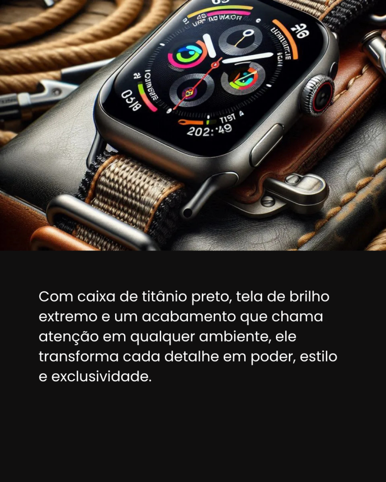 Apple Watch Ultra 3 GPS + Cellular • Caixa natural de titânio – 49 mm • Pulseira Oceano azul (Loja Apple) - #2