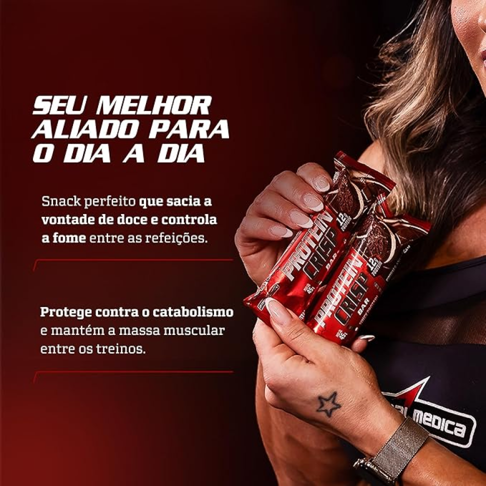 Integralmédica - Barra Proteína Crisp Bar Cookies and Cream - Display com 12 unidades - #6