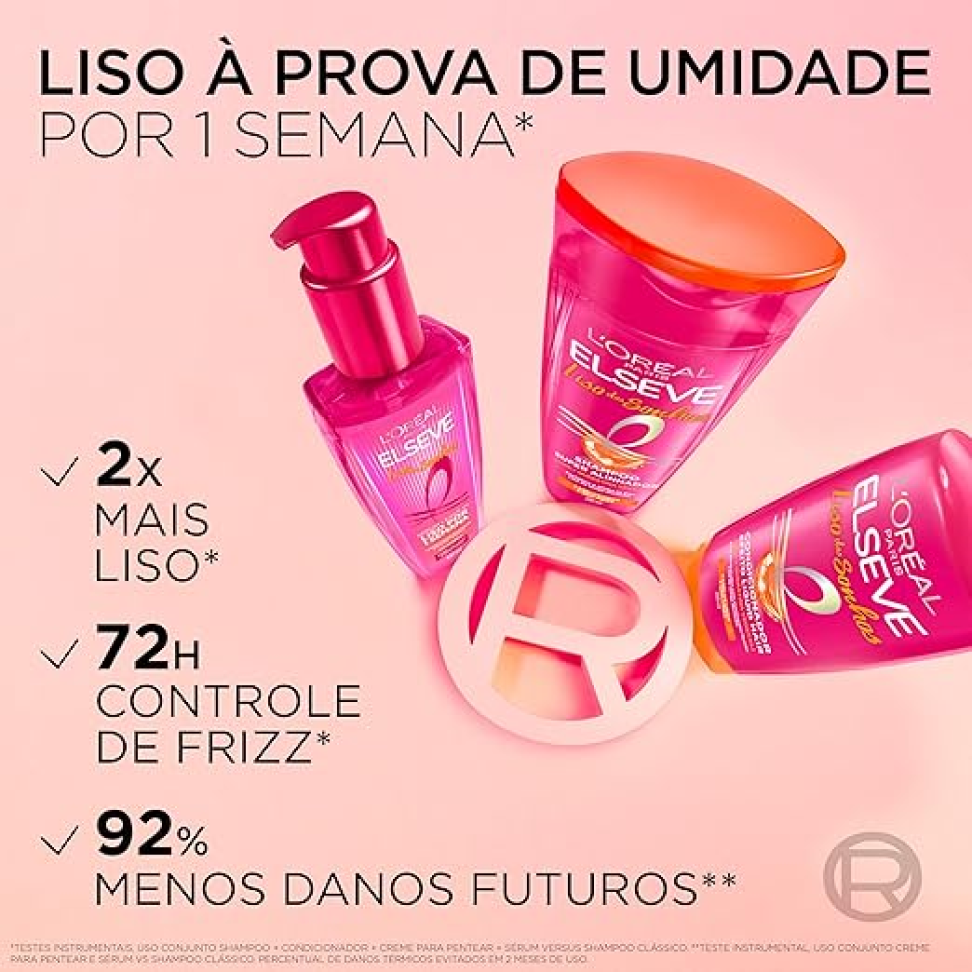 Kit Shampoo, Condicionador e Sérum L'Oréal Paris Elseve Liso dos Sonhos - #2