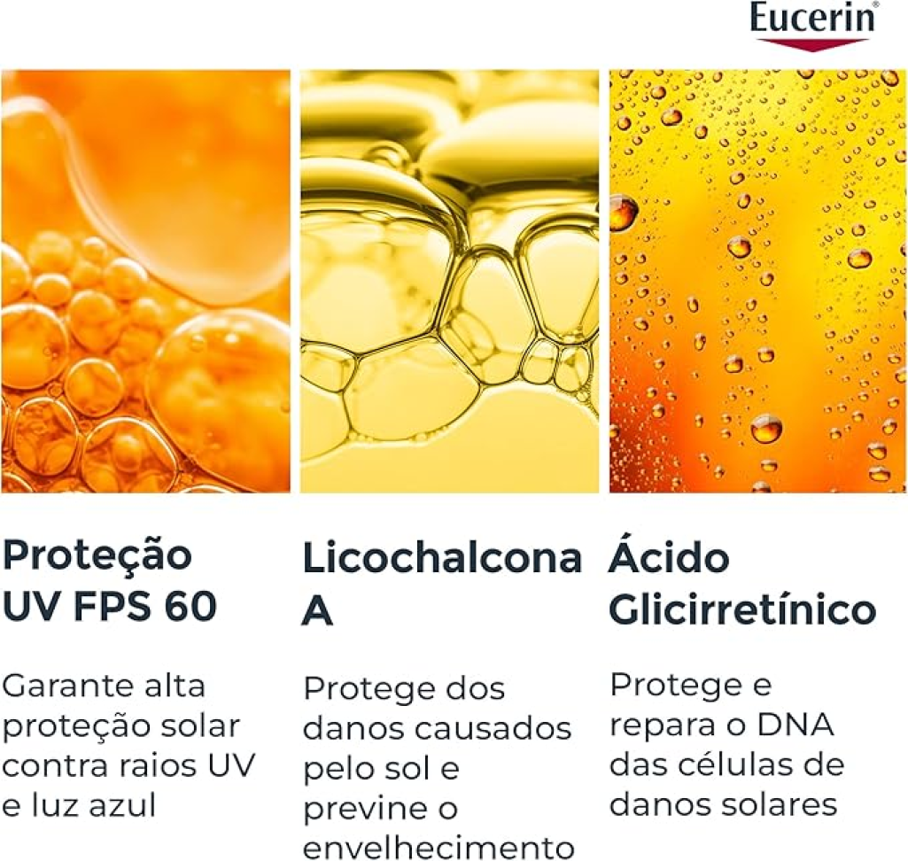 EUCERIN Protetor Solar Facial Ultra Fluido FPS 60 50ml, Hydro Fluid, Antioleosidade, Antioxidante, Rosto, Proteção UVA, UVB e Luz Visível - #1