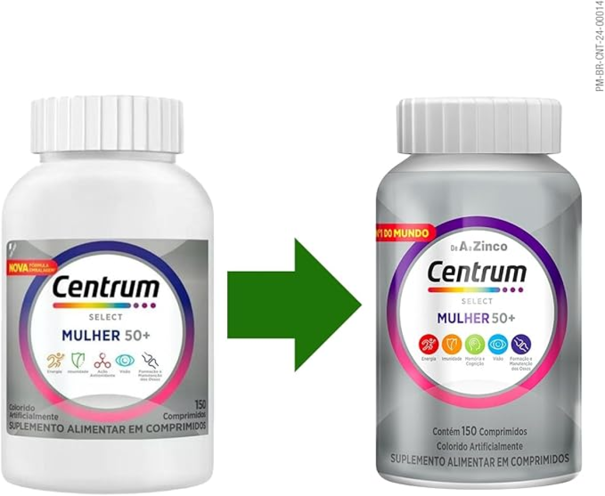 Centrum Mulher 50 Mais Multivitaminico, com Vitamina D, Vitamina B12, Calcio e Magnesio, 150 Comprimidos - #5