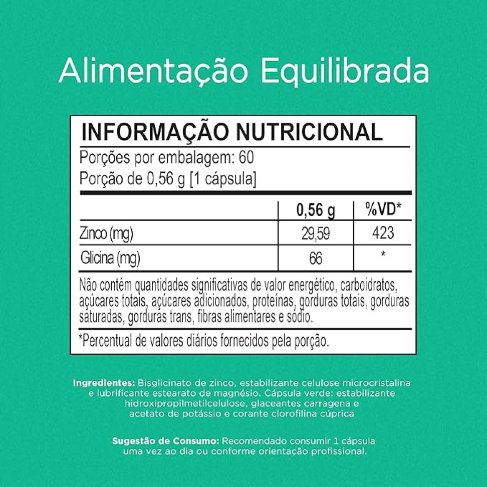 Vitamina de Zinco Nutrify 60 cápsulas - #1