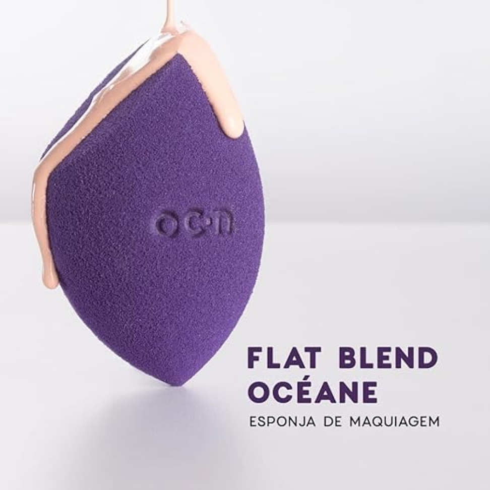 Océane Esponja De Maquiagem Azul Flat Blend Azul - #1