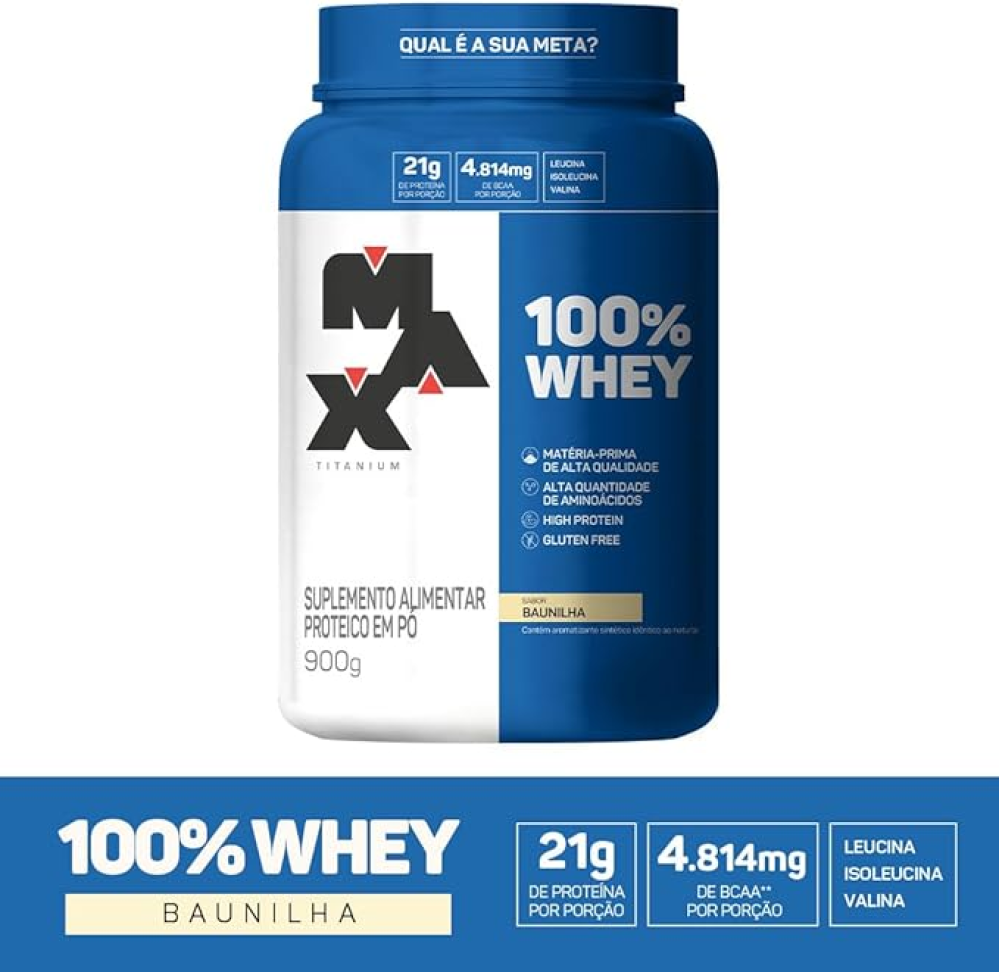 Max Titanium 100% Whey - 900G Baunilha - #2