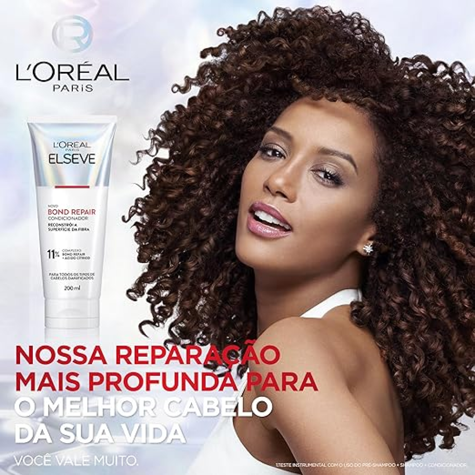 L'Oréal Paris Elseve Bond Repair Kit Tratamento Completo Reparação Molecular com Ácido Cítrico, Reconstrói Ligações e Devolve Força aos Cabelos Danificados (Pré-Shampoo + Shampoo + Condicionador) - #2