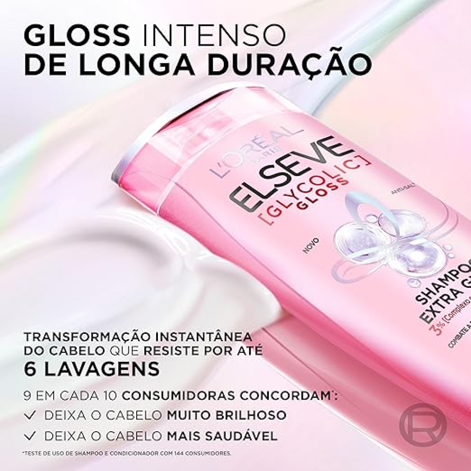 Kit Glycolic Gloss Shampoo+Condicionador+Acidificante+Creme de Tratamento+Sérum - #3