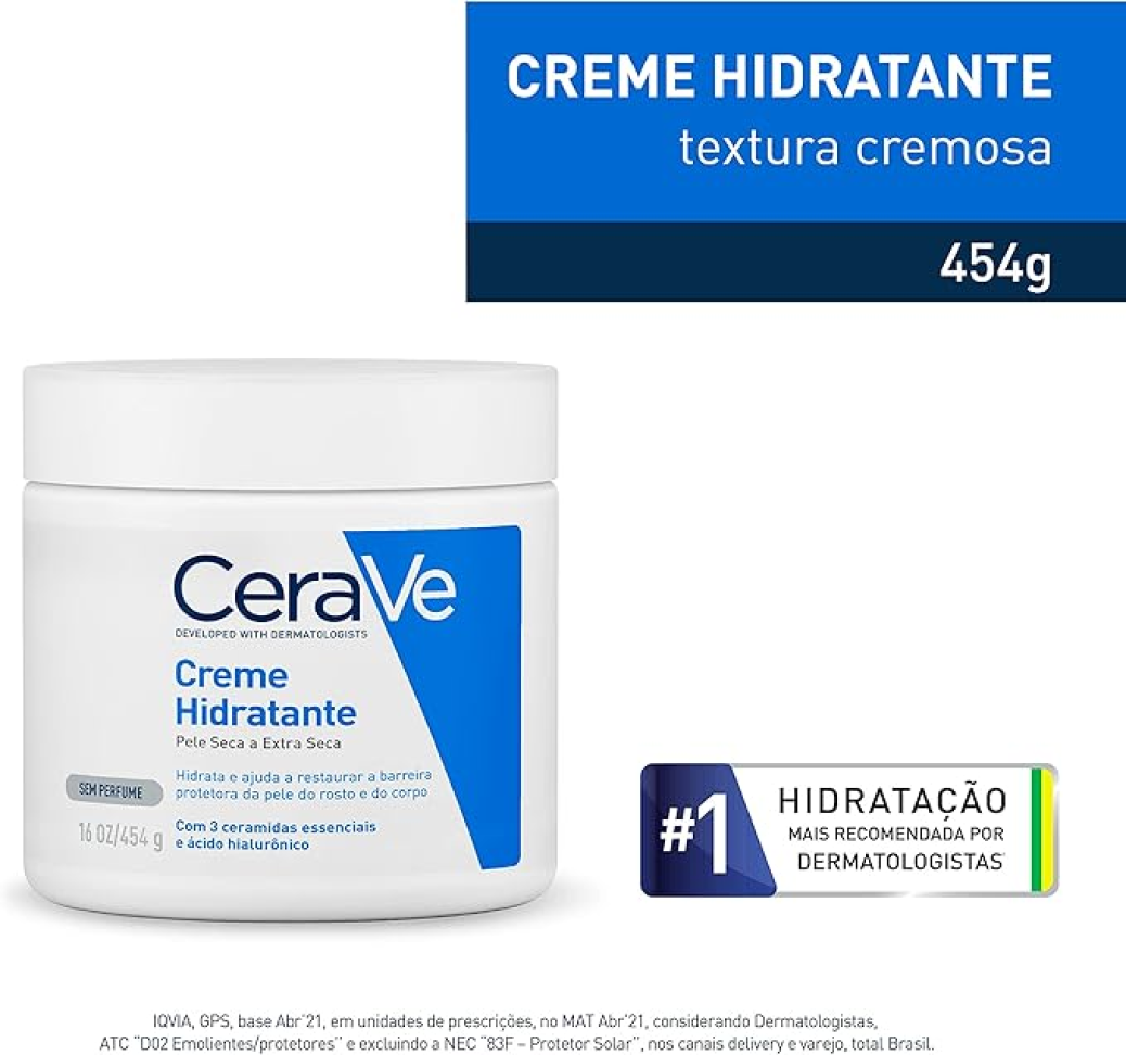 CeraVe Creme Hidratante Corporal, para Pele Seca a Extra Seca, com 3 Ceramidas Essenciais e Ácido Hialurônico - #3