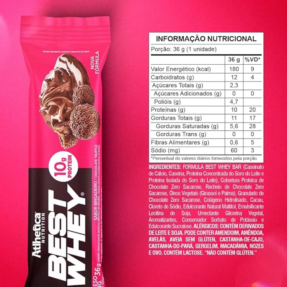 Best Whey Bar Todos Sabores C/ 12 Atlhetica Nutrition - #1