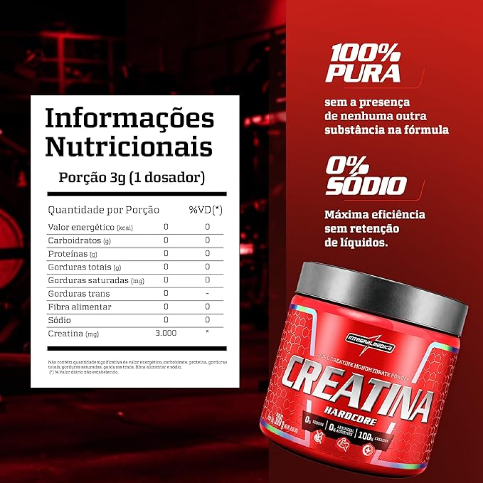 Integralmedica - Creatina em Pó Hardcore 100% Pura e Monohidratada - 300g - #3