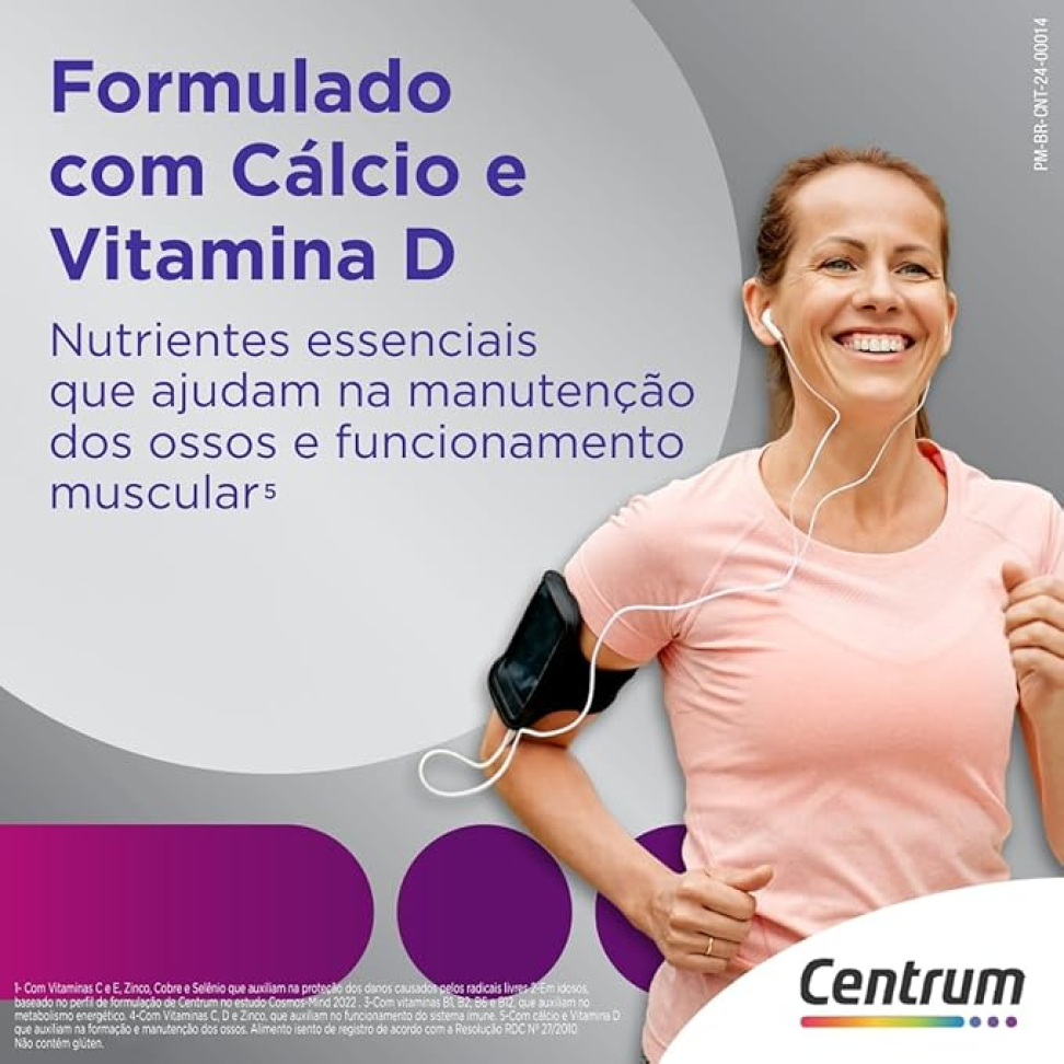 Centrum Mulher 50 Mais Multivitaminico, com Vitamina D, Vitamina B12, Calcio e Magnesio, 150 Comprimidos - #3