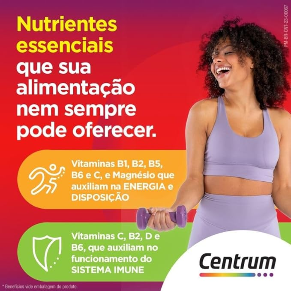 Centrum Essencial Multivitamínico Diário, com Complexo B, Vitamina D, e Magnesio, 2 Frascos com 30 Comprimidos cada - #3