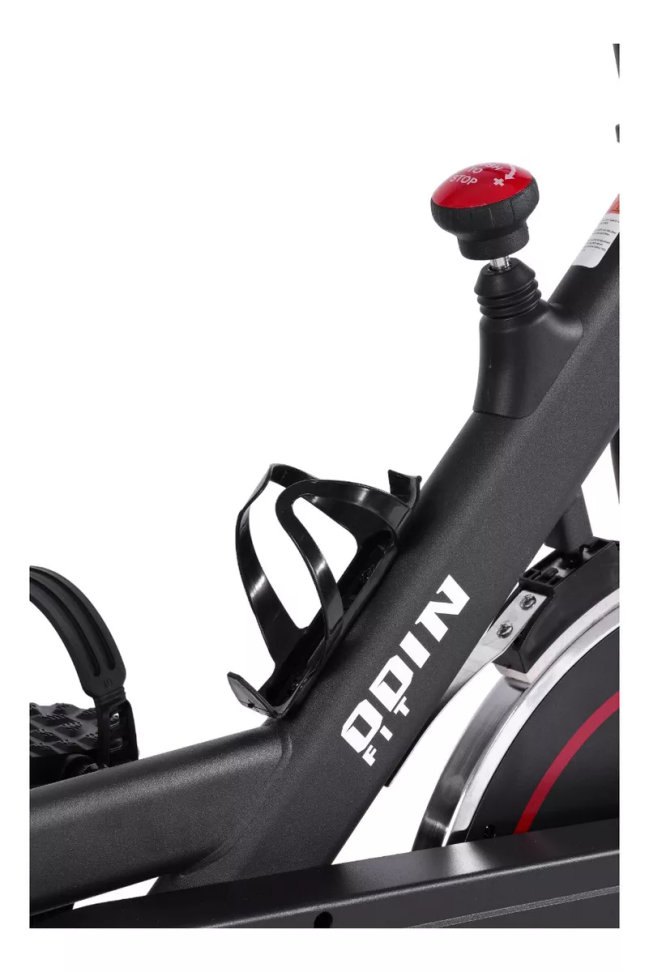 Bicicleta Ergométrica Para Spinning Mecanica 6kg Odin Fit Cor Preto e Vermelho - #5