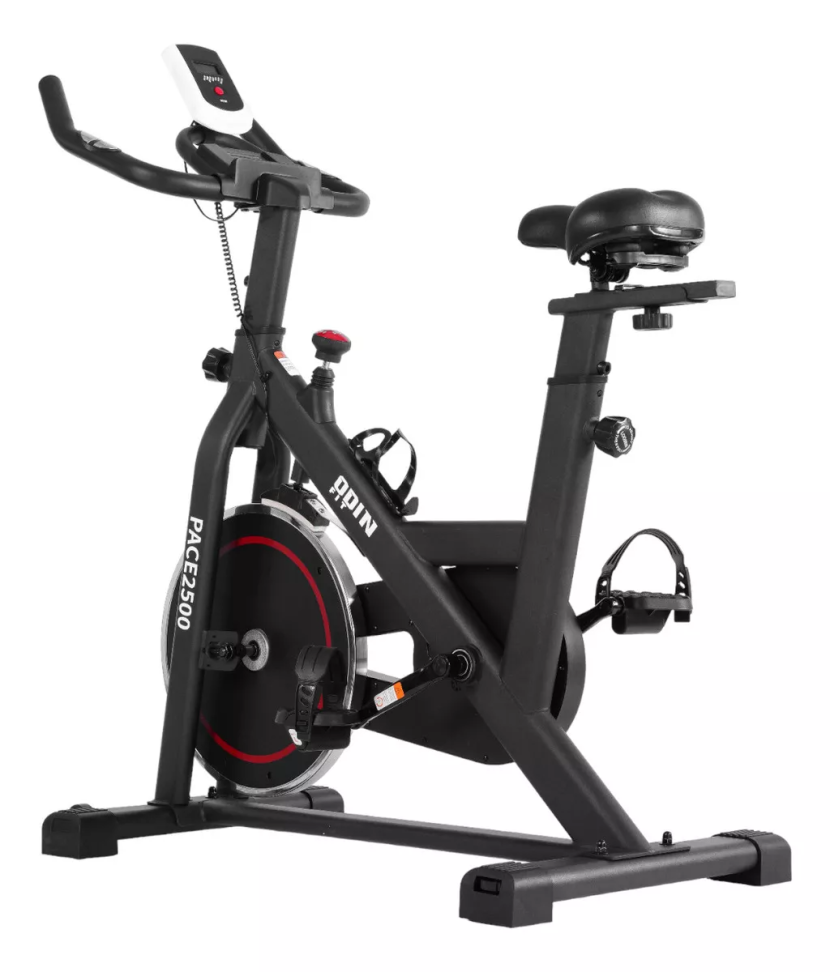 Bicicleta Ergométrica Para Spinning Mecanica 6kg Odin Fit Cor Preto e Vermelho - #4