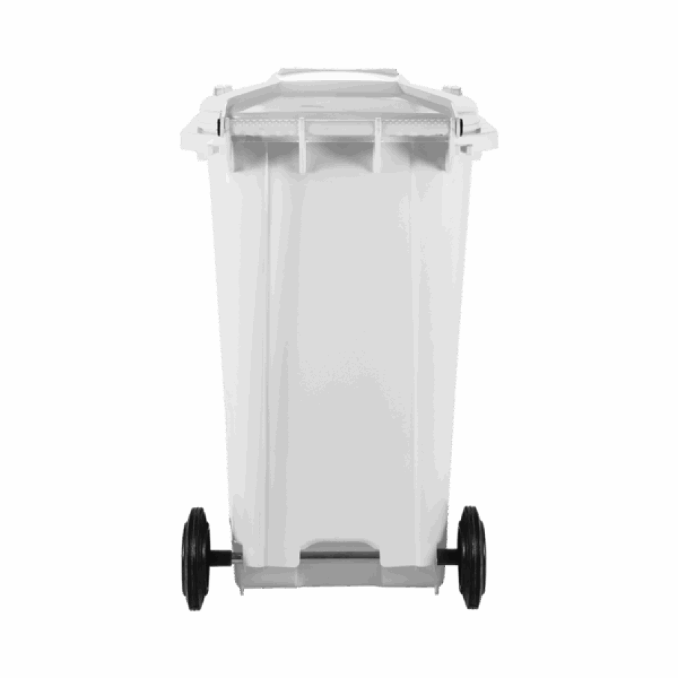 Coletora plastica 240l. c/rodas (mod. europeu) Branca- Nobre - #2