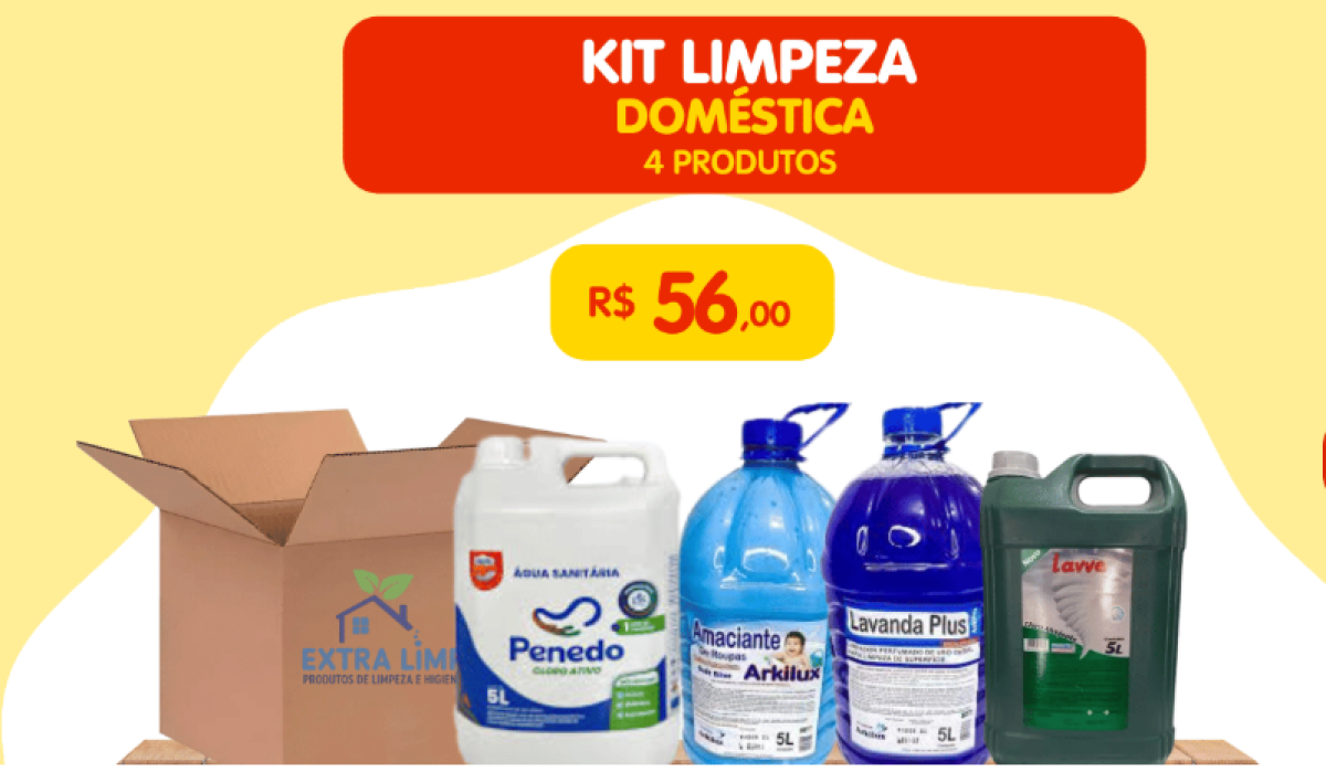kit limpeza- c/ 4 produtos