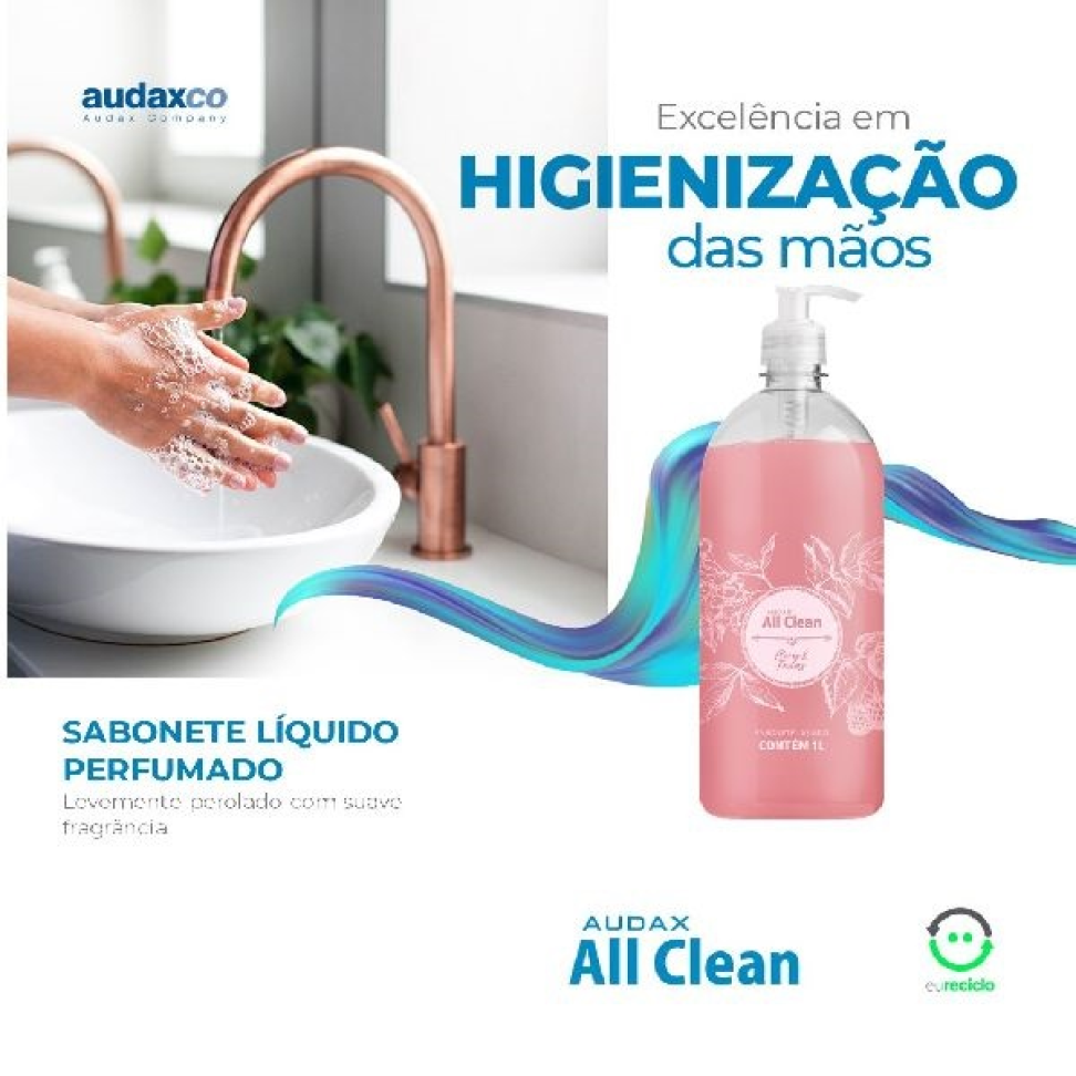 Sabonete Líquido Perolado Flores e Frutas 1L  Audax - #2