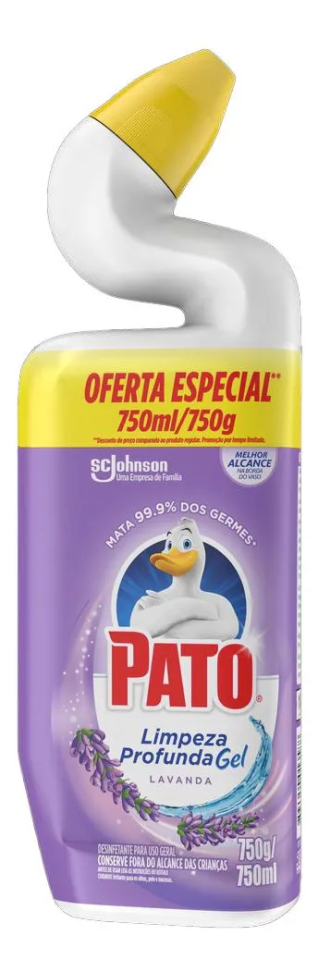 Limpador Sanitário Pato Limpeza profunda Lavanda 750ml