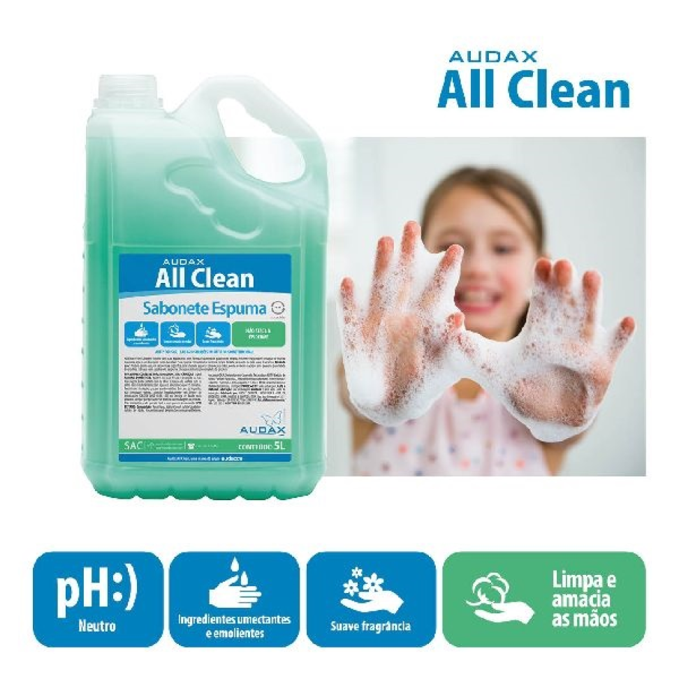 Sabonete Espuma Erva Doce All Clean 5L 1 UN Audax - #1