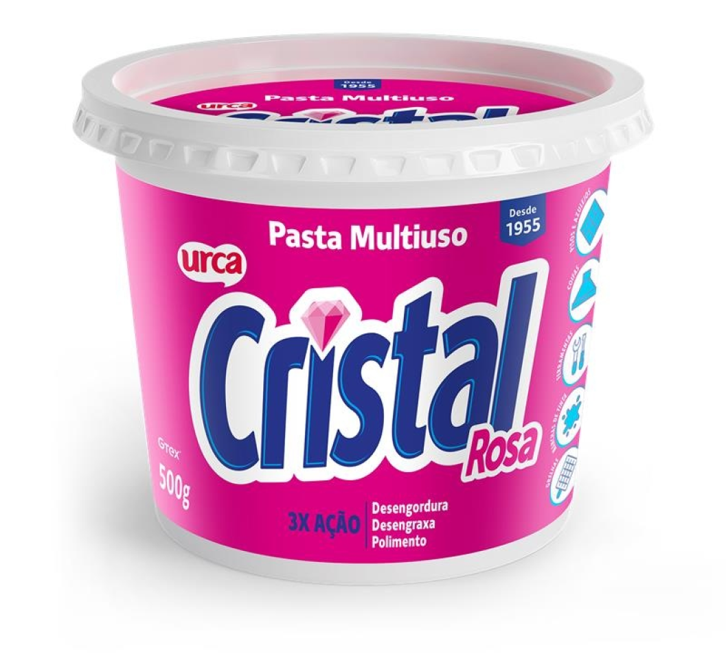 Sabão Pasta Cristal Rosa 500g