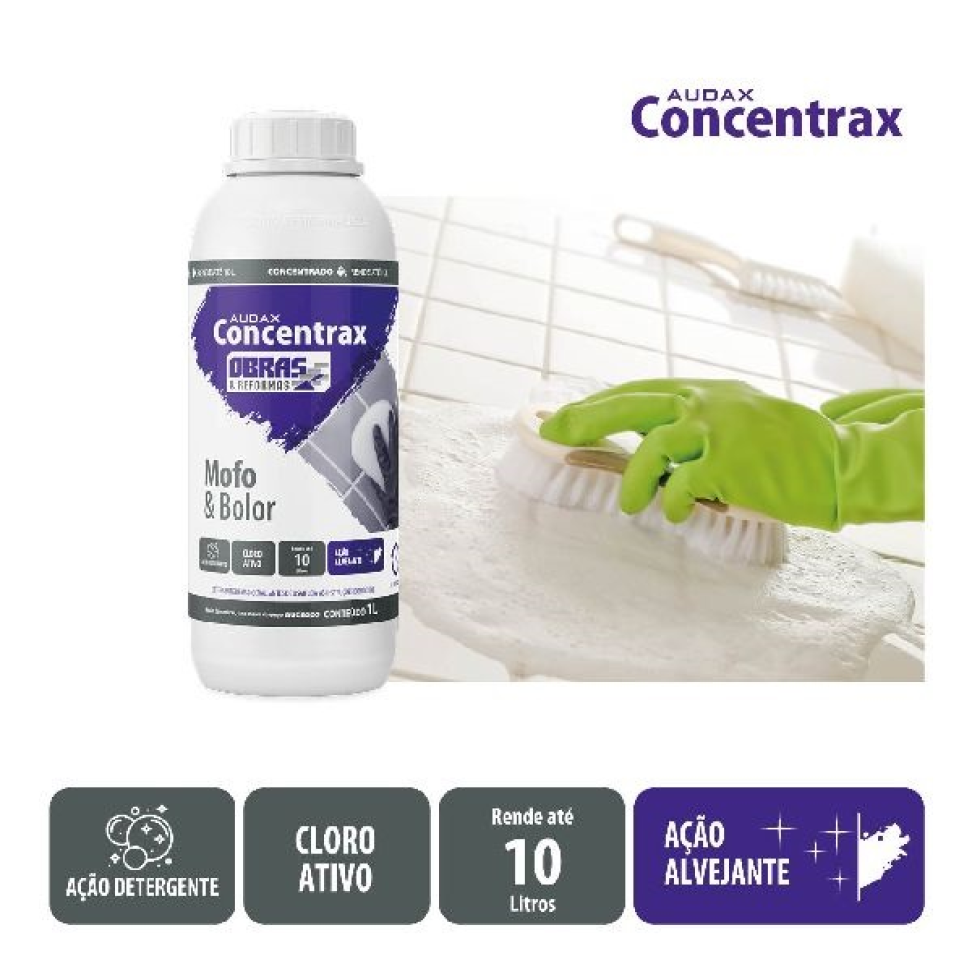 Limpa Mofo e Bolor Concentrax 1L Rende 10L  Audax - #2