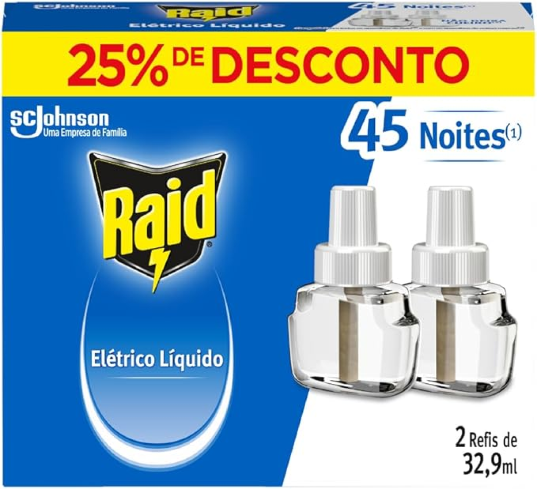 Refil Raid Repelente Eletrico c/ 2 unids