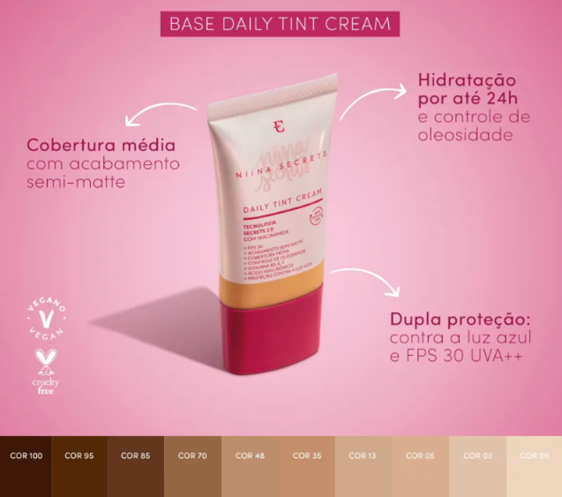 Base Líquida Niina Secrets Daily Tint 30 mL - #2