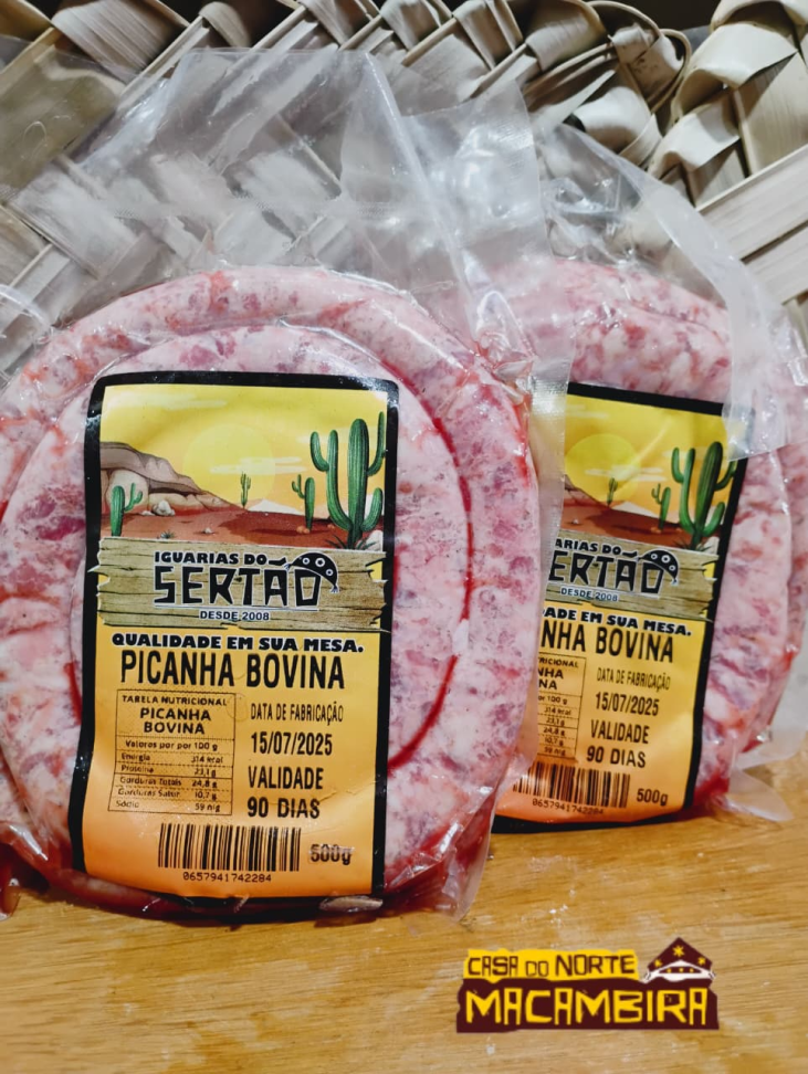 Linguiça de bode, carne de sol, picanha bovina,charque - 500gr - #1