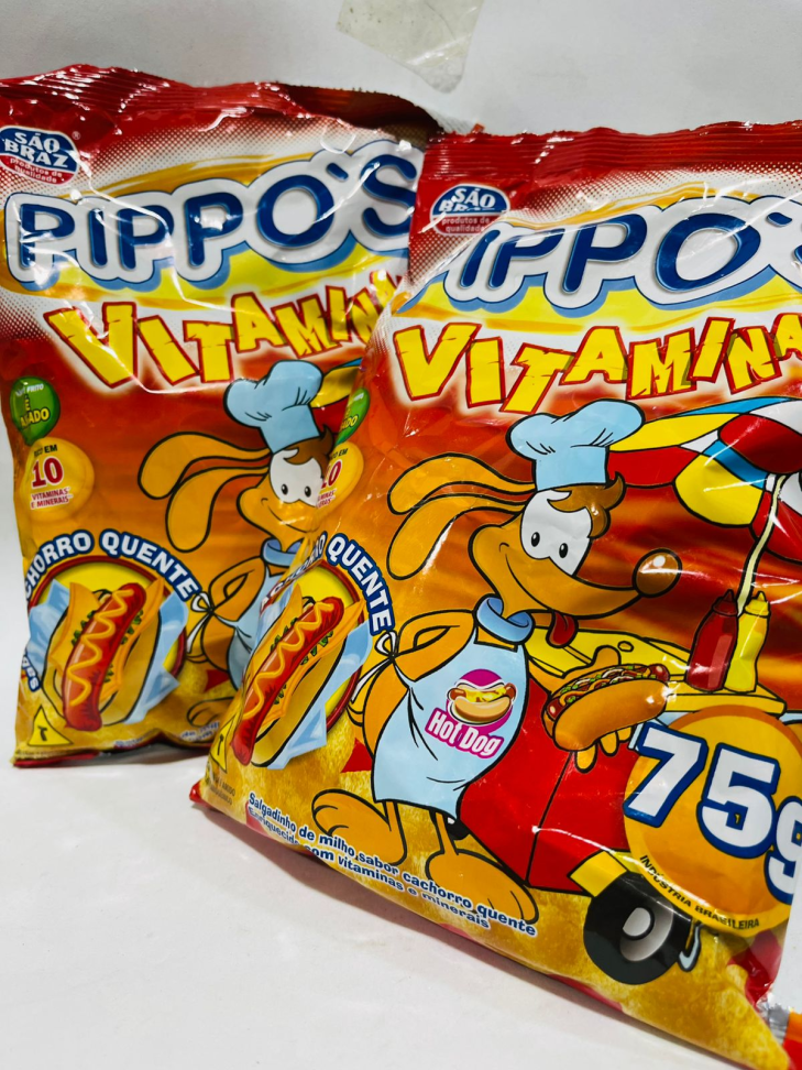 Salgadinho Pippos - Milho, bacon,presunto,cachorro quente,churrasco - #2
