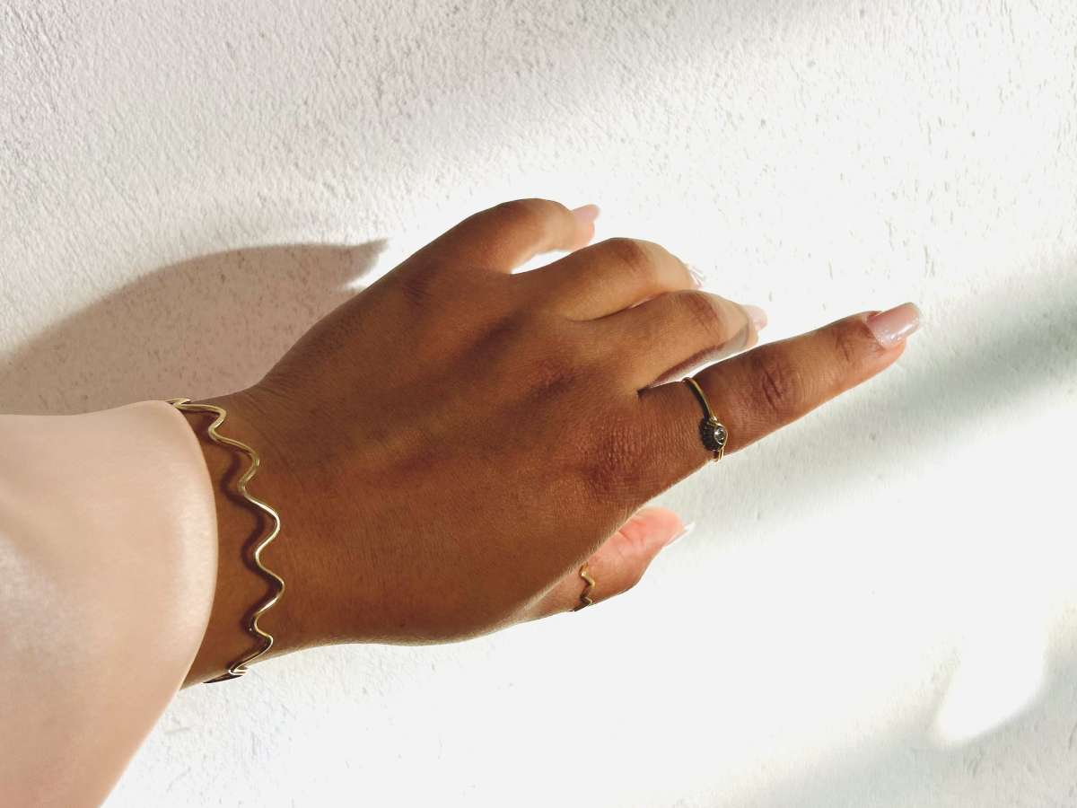 Anel Olho Grego Dourado ELOS | Semijoia de Proteção Banhada a Ouro 18K IRRADIA - #6