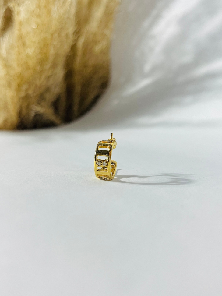 Argola Minimalista com Zircônia - AURA - #2