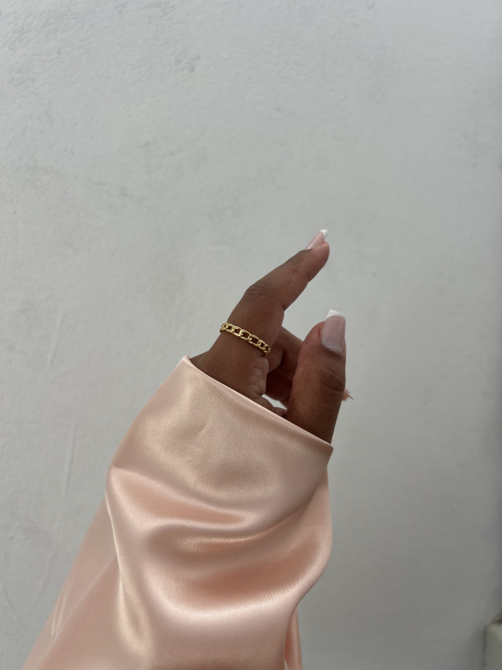 Anel Grumet Dourado Banhado a Ouro 18K – Elegância Atemporal e Minimalista - #11