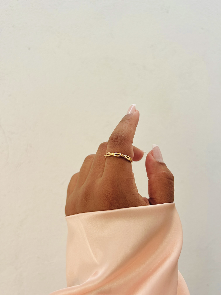 Anel Trançado Fino | Semijoia Banhada a Ouro 18K Minimalista - #10