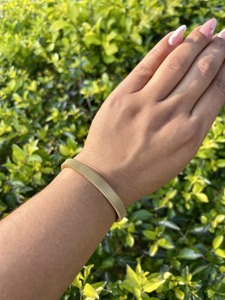 Bracelete Malha Aço Inoxidável Premium - #4