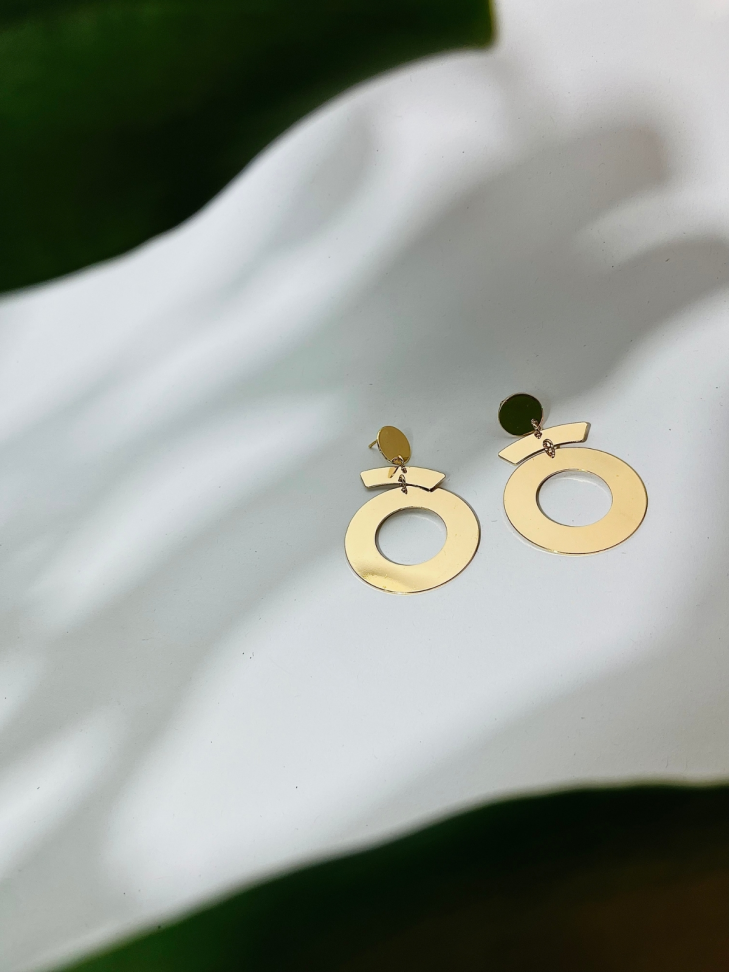 Brinco NATUS Orgânico Texturizado - Bijuteria Premium Dourada para Mulheres com Atitude - #3