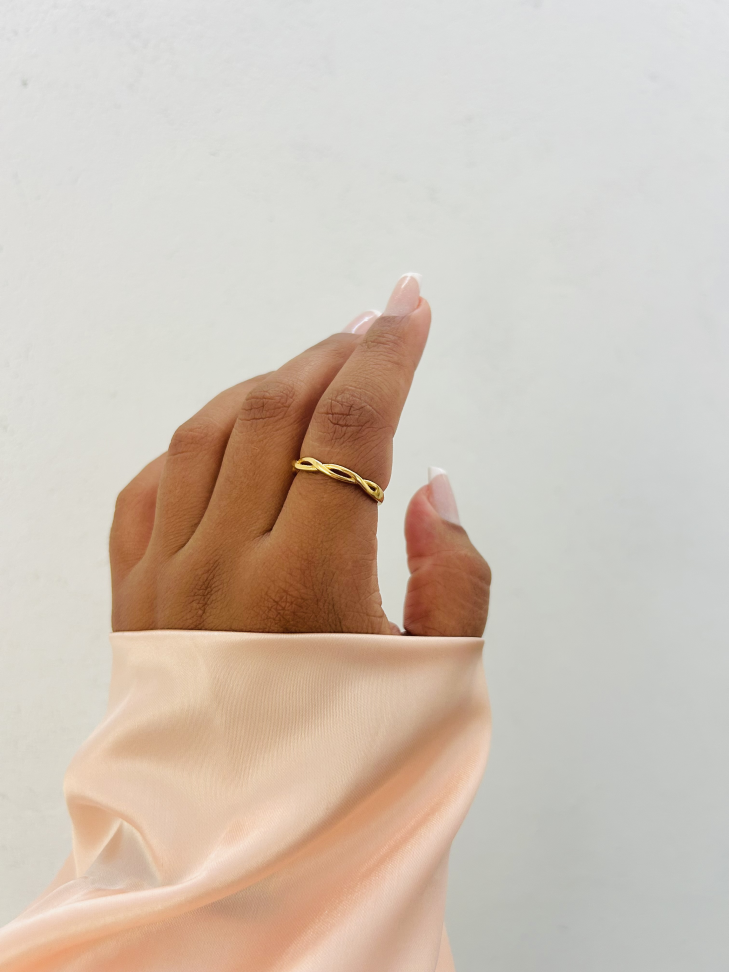 Anel Trançado Fino | Semijoia Banhada a Ouro 18K Minimalista - #7