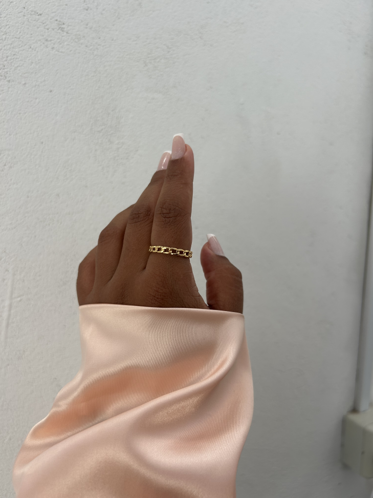 Anel Grumet Dourado Banhado a Ouro 18K – Elegância Atemporal e Minimalista - #10