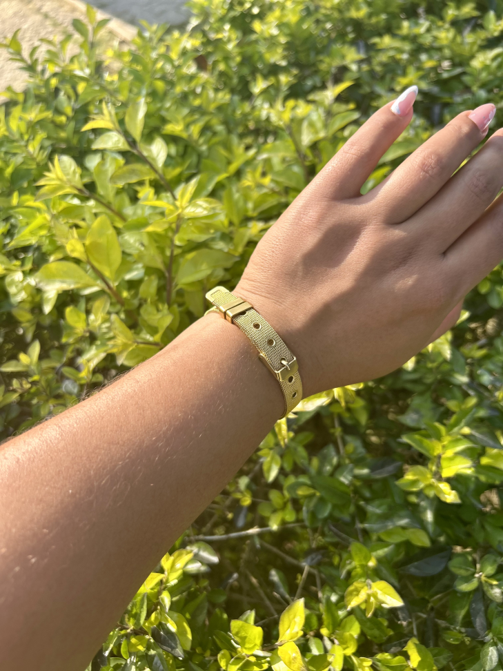 Pulseira Estilo Relógio em Aço Inoxidável 316L - #4