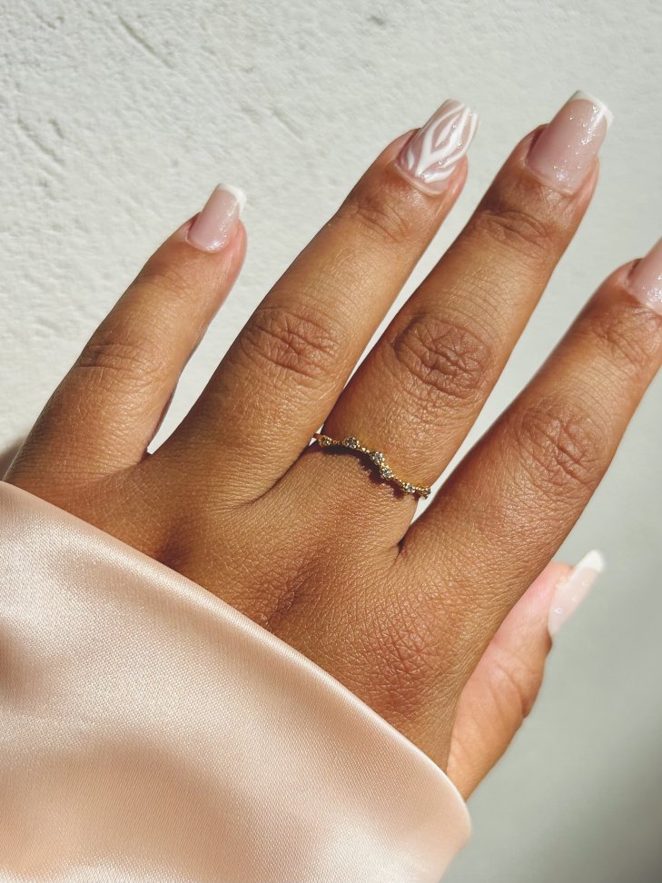 Anel Constelação Cravejado Banhado a Ouro 18K - #14