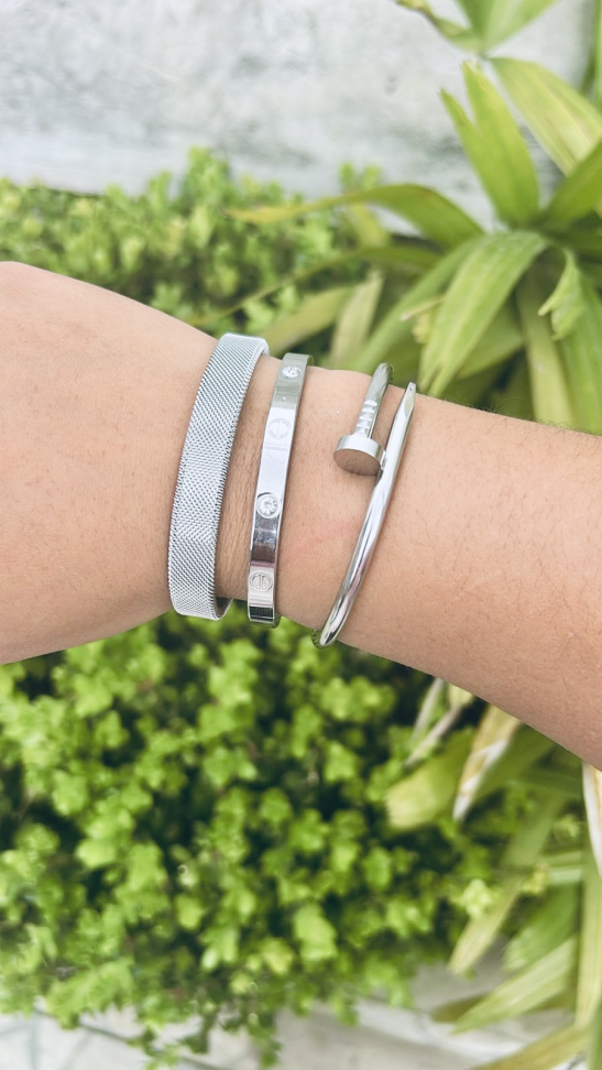 Bracelete Malha Aço Inoxidável Premium - #6