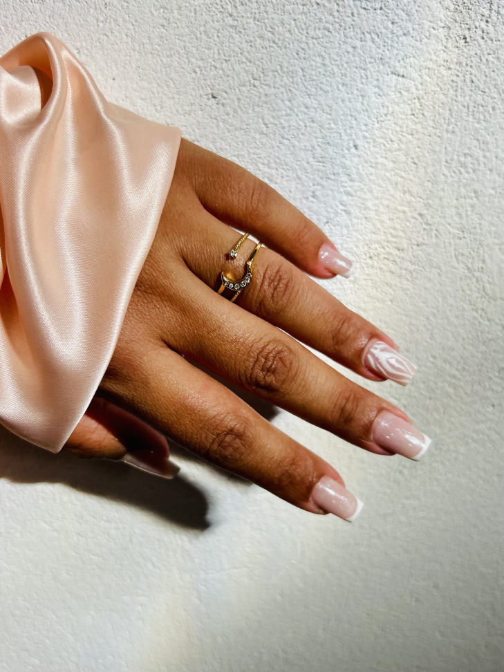 Anel Ajustável Lua e Estrela Cravejada Banhado Ouro 18k (Celestial) - #9