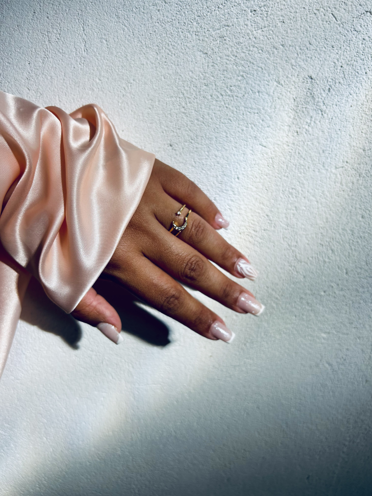 Anel Ajustável Lua e Estrela Cravejada Banhado Ouro 18k (Celestial) - #18