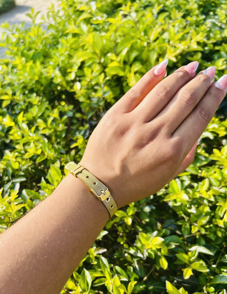 Pulseira Estilo Relógio em Aço Inoxidável 316L - #2