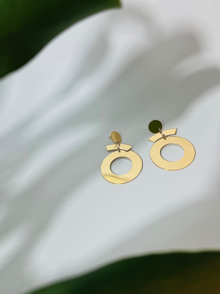 Brinco NATUS Orgânico Texturizado - Bijuteria Premium Dourada para Mulheres com Atitude - #2