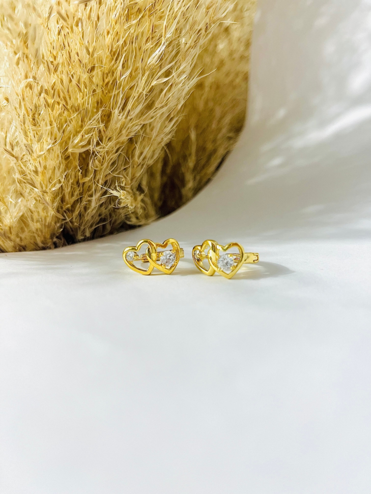 Argola Minimalista Corações Entrelaçados - ALIENCE - #2