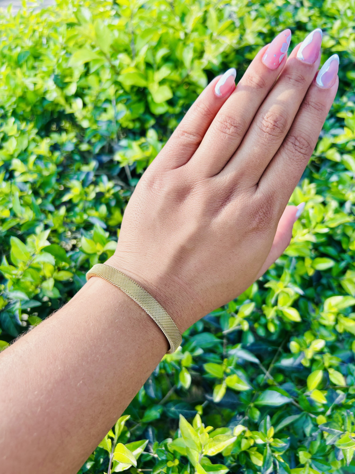 Bracelete Malha Aço Inoxidável Premium - #5